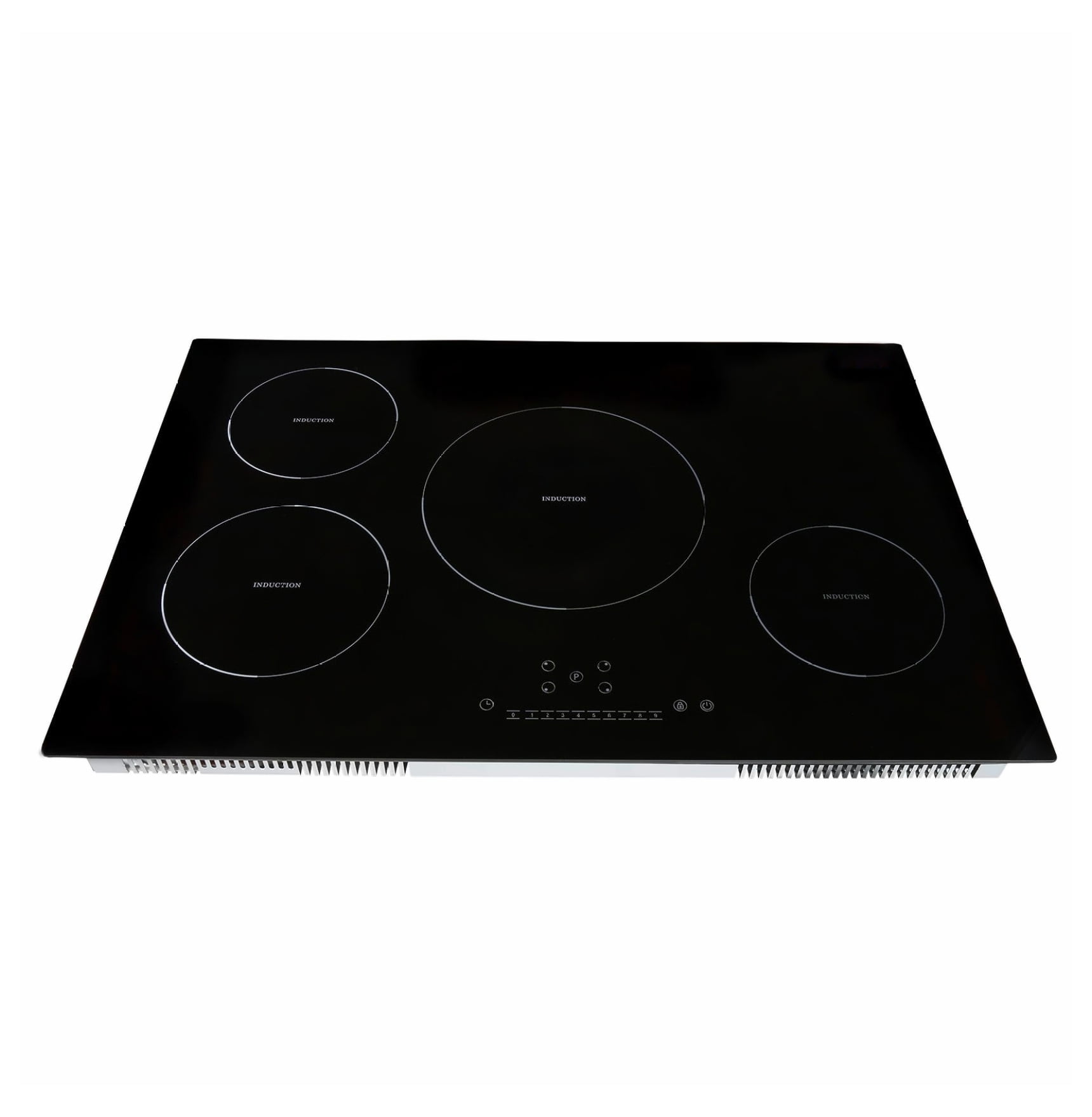 Electric Cooktop 30 Inch, 4 Burners Induction Stove Top 7500W, Built-in Magnetic Cooker, 9 Heat Levels, LED Touch Control, Child Lock & Overheat Protection