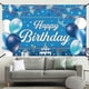 thumbnail image 4 of Birthday Backdrop Banner, Happy Birthday Backdrop Party Decorations For Kids Adults, Extra Large Birthday Backdrop And Door Banner Decorations1pcsblue, 4 of 5