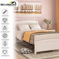 thumbnail image 2 of Bellemave Twin Wood Platform Bed, White, 2 of 9