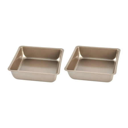 

Reduced!! 2pcs Cake Pan Baking Tray Small Pizza Non Stick Oven Square Tool Carbon Steel