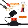 thumbnail image 3 of Motorcycle Battery Charger Cord SAE to Ring Terminal Harness Accessory Cable Extension Cable 2ft for Motorcycles Cars Motorbike, 3 of 9
