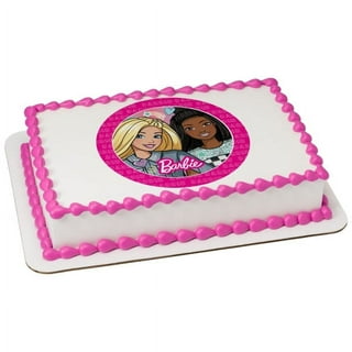CAKE DECOR™ 6 pcs Barbie Theme Paper Topper For Cake And Cupcake :  : Toys & Games