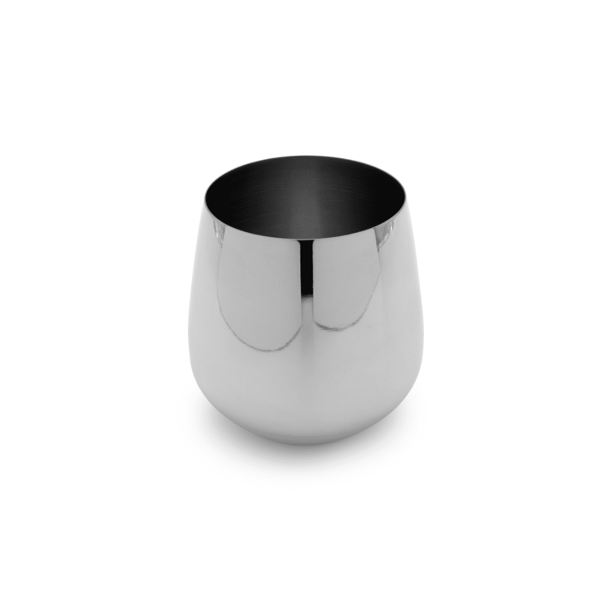 K&K Home Silver Stainless Steel Unbreakable Silver Stemless Wine Glasses - 15 oz - Set of 4 Colored, Stemless Metal Wine Glasses Perfect for Outdoors, Weddings, and Parties