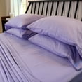 thumbnail image 5 of Elizabeth Samuel – Lavender King Size Bed Sheet Set 100% Bamboo - 15” Deep Pockets Soft, Cooling, and Machine Washable 6 pieces - 4 pillowcases, 1 flat sheet, 1 fitted sheet (Lavender, King), 5 of 7