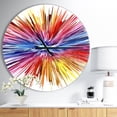 thumbnail image 2 of DesignArt Color Explosion Large Wall Clock, 2 of 2