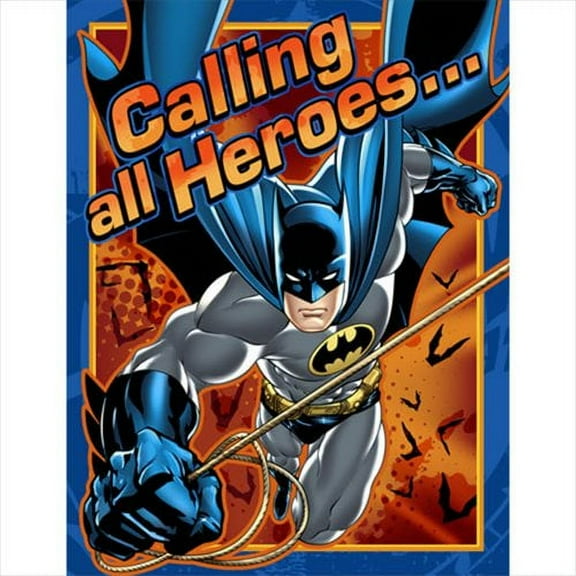 Batman 'Heroes and Villains' Invitations and Thank You Cards w/ Envelopes (8ct ea.)