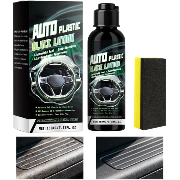 Car Dashboard Cleaner, 100ml Interior Spray with Sponge for Vehicle