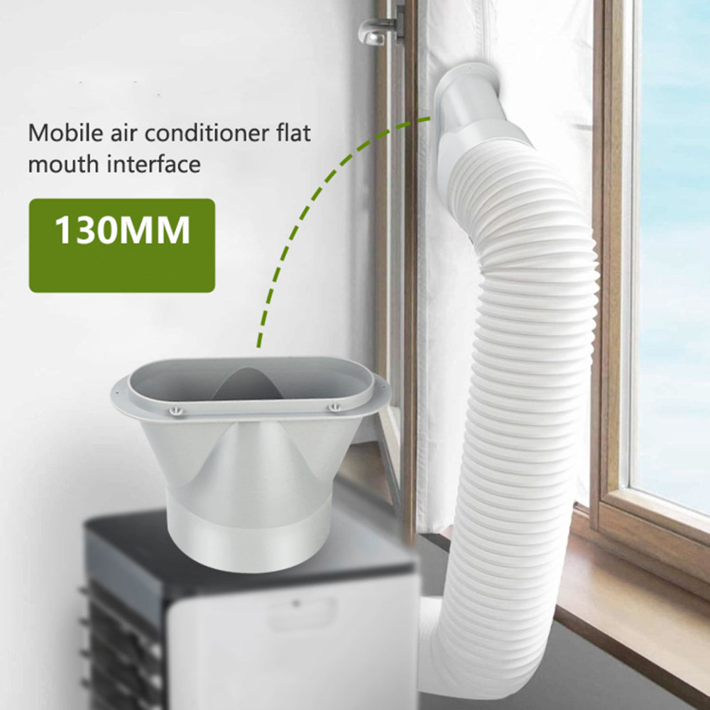 Air Conditioner Exhaust Pipe Adapter Flat Household Pipe Connector for