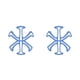 thumbnail image 4 of sweethay Forro de repuesto para casco de montar en bicicleta, forro de TPE de absorción de impactos, almohadillas transpirables a prueba de sudor, Azul 2piezas sweethay CBP159487, 4 of 5