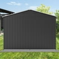 thumbnail image 6 of LoLado 6x8 FT Outdoor Metal Storage Sheds, Garden Sheds Waterproof with Lockable Doors, for Backyard, Lawn, Grey, 6 of 6