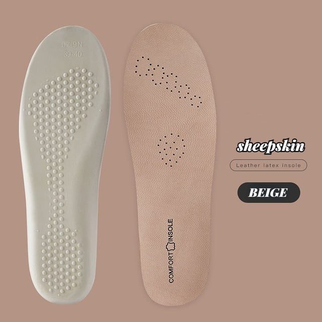 Leather Latex Sports Insole Sheepskin Cowhide Insoles for Shoes