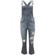 thumbnail image 4 of Txlixc Tirantes de denim, botones comunes, correas de hombro, jeans rasgados Txlixc moderno, simple, 4 of 6