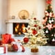 thumbnail image 5 of Nuevo árbol pequeño flocado verde para decoración de mesa, árbol de Navidad, decoración navideña, mini decoración de mesa, accesorios festivos, 5 of 7