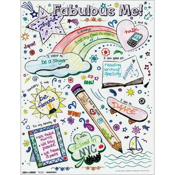 Ready-To-Decorate Fabulous Me! Posters - 24 posters