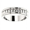 thumbnail image 3 of FB Jewels 14k White Gold Patterned Wedding Band Size 11, 3 of 3