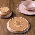 thumbnail image 2 of AmorArc Ceramic Dinnerware Sets for 8, 24 Pieces Handpainted Speckled Plates and Bowls Set with Rustic Terracotta Underside, Scratch Resistant Stoneware Dishes Set, Dishwasher & Microwave Safe, Pink, 2 of 9