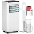 thumbnail image 1 of HOMCOM 10000 BTU AC Unit, Portable Air Conditioner with WiFi Control, White, 1 of 10