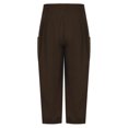 thumbnail image 4 of Puntoco Pantalones de pana sencillos con cordón y bolsillos de color liso a la moda para tiempo libre para hombre, 4 of 4
