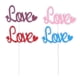 thumbnail image 3 of Valentine Food Picks Love Letters Cake Cupcake Toppers Romantic Muffin Fruit Decoration Pink 10Set, 3 of 4