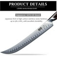 thumbnail image 2 of Carving Slicing Knife, 12 Inch Japanese High Carbon Steel Brisket Knife with Ergonomic Pakkawood Handle, Razor Sharp Curved Butcher Breaking Knives for Meat Cutting, 2 of 4