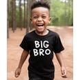 thumbnail image 2 of Big Bro Shirt for Boys Handwritten Older Brother Graphic T-Shirt Black Shirt Youth Medium, 2 of 5