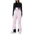 thumbnail image 2 of Pyhlmscde Women's Insulated Ski Bib Overalls Winter Snowboarding Pants Sleeveless Ski Adjustable Strap Jumpsuit, Insulated Overalls for Women, Waterproof Windproof Pants Women, Womens Ski Bibs, 2 of 5