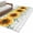 Yellow, variant on 3'x5' Rug for Living Room Bedroom, Sunflower Washable Area Rugs Non-Slip Carpet Mats, Yellow Floral Grey Plaid Eucalyptus Leaves Indoor Low Pile Area Rug Runner for Kitchen, Mudroom