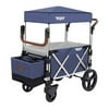 Keenz 7S Push Pull Baby Toddler Kids Stroller Wagon with Canopy Blue (Open Box)
