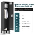 thumbnail image 6 of KAER Metal Locker, Lockers for Employees, 66" Storage Locker with Mirror & Hooks, Storage Cabinet with Doors and Shelves for Gym, Office, School, Home, 6 of 6