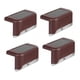 thumbnail image 1 of Paquete de 4 luces solares para escaleras, luces LED impermeables para vallas solares para escaleras (carcasa marrón - luz blanca) JAMW Sencillez, 1 of 5