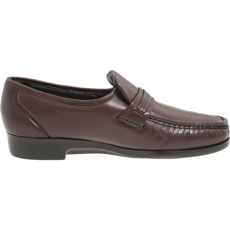 Florsheim Riva Moc Toe Bit Loafer Kidskin Nubuck Leather Burgundy 9 Florsheim Riva Burgundy Smooth Leather Moc Toe Bit Dress  main image 2