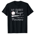 thumbnail image 1 of AALJY Baseball My Favorite Player Calls Me Mawmaw Grandma Gift T-Shirt, 1 of 1