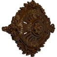 thumbnail image 3 of 35 7/8"W x 22 1/2"H x 4 3/8"P Antonio Ceiling Medallion, Hand-Painted Root Beer Crackle, 3 of 6