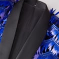 thumbnail image 4 of Rggeeun Blazer For Men Stylish Suit Jacket With Sequin Design Mens Wedding Guest Party Dressy Blazers Jackets Streetwear, 4 of 8