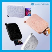 HP Sprocket Portable Photo Printer, Bluetooth Wireless Instant 2x3 Prints for iOS & Android, Black