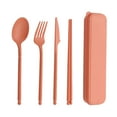 thumbnail image 2 of Limited Time Deal karymi Wheats Straw Knife, Fork and Spoon Three-piece Set, Camping Out Convenient Tableware Set, Children's Tableware Gifts Gifts for Men Big Savings Limited Time Deal, 2 of 6