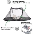 thumbnail image 3 of Cat Tent Outdoor, Pet Enclosure Tent Suitable for Cats and Small Animals, Indoor Playpen Portable Exercise Tent with Carry Bag - Black - 120*63*50CM, 3 of 5