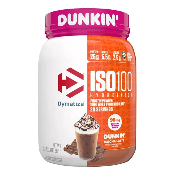Iso 100 Dunkin' Mocha Latte 1.36 Lb 20 Servicios Agregar a favoritos 5.0 Calificación 5.0 de 5. 1 opinión. (1)