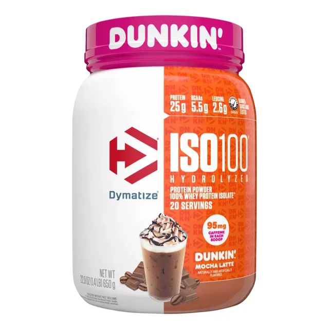 Iso 100 Dunkin' Mocha Latte 1.36 Lb 20 Servicios Agregar a favoritos 5.0 Calificación 5.0 de 5. 1 opinión. (1)