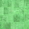 thumbnail image 1 of Ahgly Company Indoor Square Patchwork Emerald Green Transitional Area Rugs, 6' Square, 1 of 4