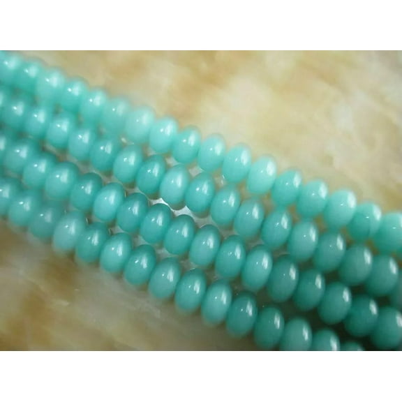 GKNET 5x8mm blue Round Gemstones Loose Beads 15'”##KH323