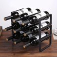 thumbnail image 4 of 1PC Vintage Wire Wine Rack Wine Display Rack Bottles Rack Stand Cup Holder Accessory Bottles, 4 of 7