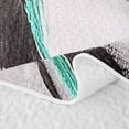 thumbnail image 5 of Homewish Spiral Lines Quilt King,Modern Aesthetic King Coverlet Set,Green Black,3 Pieces, 5 of 7