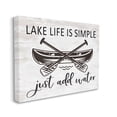 thumbnail image 3 of Stupell Industries Lake Life Canoe Ores Rustic Cabin Typography Graphic Art Gallery Wrapped Canvas Print Wall Art, Design by Lettered and Lined, 3 of 5