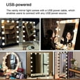 thumbnail image 3 of USB Powered LED String Lights Dressing Table Self-Adhesive Vanity Mirror Bulb Bedroom Restroom Beauty Salon Makeup Lighting, 3 of 8