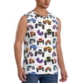 thumbnail image 2 of Disketp Cartoon Monster Trucks1 Sleeveless Tshirts For Men, Muscle Shirts For Men Dry Fit Tank Top-3x-Large, 2 of 8
