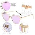 thumbnail image 4 of Gafas de Sol SOJOS Ojo de Gato SJ1001 para Mujeres con Lentes Espejadas, 4 of 5