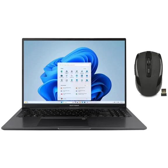 ASUS Vivobook 16" WUXGA 1920 x 1200 Laptop|Intel Core i7-1355U|Intel Iris X graphics|Black|Backlit| 40GB RAM | 2TB SSD |Windows 11 Home |Bundle with Wireless Mouse