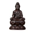 thumbnail image 2 of Estatua de madera Yin, estatua de Buda de adoración, figura de Feng Shui, escultura de Buda para escritorio, estante para sala de estar, Negro Macarena Estatua de Buda, 2 of 2