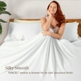 thumbnail image 4 of Bare Home TENCEL™ Sheet Set - Lyocell derived from Eucalyptus - Full, White, 4 of 9